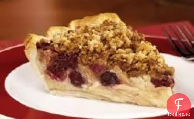 Tarta de Crema de Manzana y Arándano Rojo