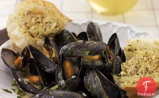 Mejillones al Vapor de Vino Blanco