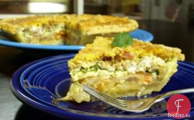 Quiche de Tomate y Albahaca