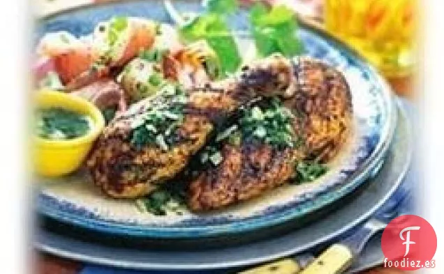 Pollo a la Parrilla del Suroeste con Mantequilla de Lima