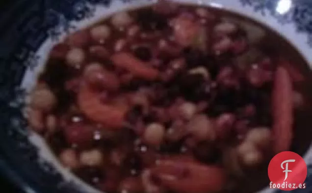 Estofado de Jamón y Frijoles de Cocción Lenta