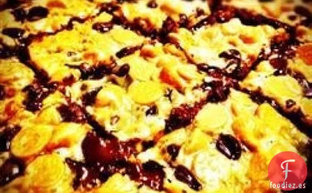 Barras de Galletas con Chispas de Chocolate y Mantequilla de Maní