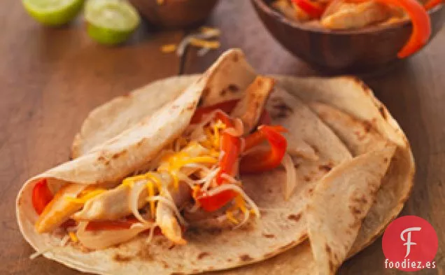 Fajitas de Pollo con Queso