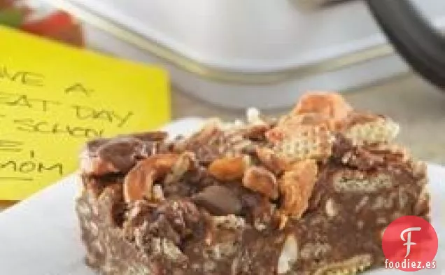 Barras de Pretzel de Mantequilla y Mantequilla de Maní Fáciles de Hornear sin hornear