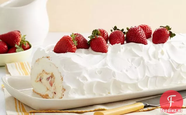 Rollo de Gelatina de Fresa Celestial