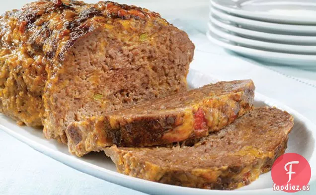 Pastel de Carne con Salsa de Queso