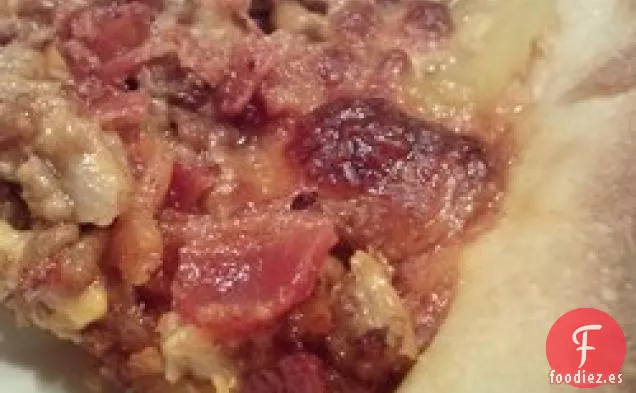 Verdadera Pizza de Hamburguesa con Queso