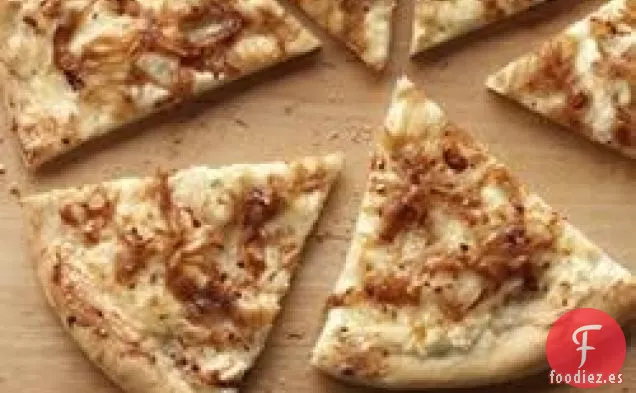 Pizza Blanca y Dorada