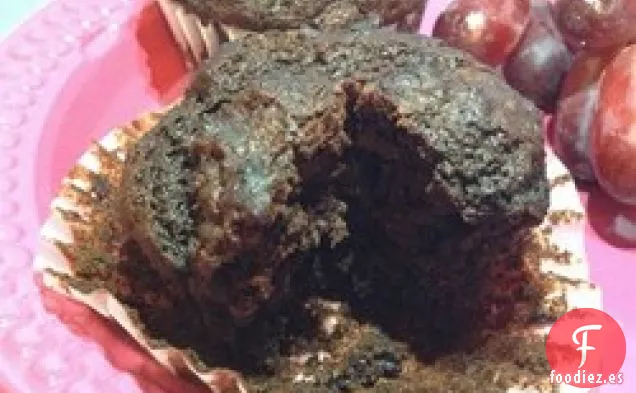 Muffins Probióticos de Chocolate con Chispas de Chocolate