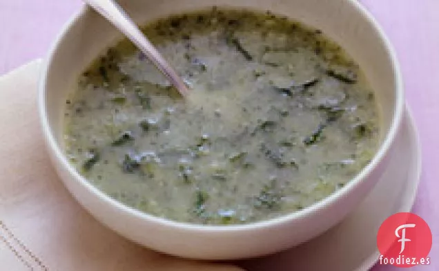 Sopa de calabacín y menta