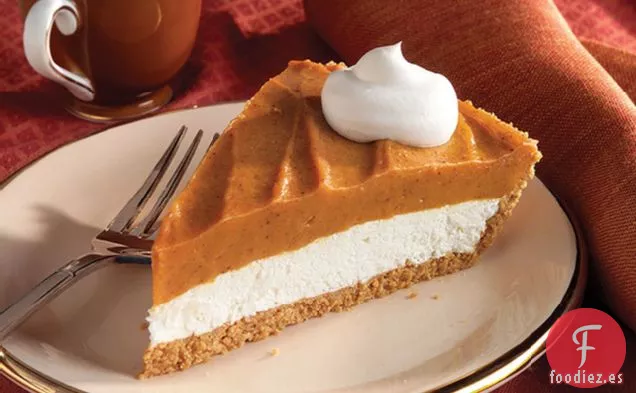 Pastel de Calabaza Cremoso de Dos Capas