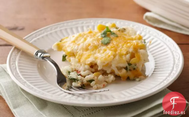 Guiso de Maíz y Arroz con Queso