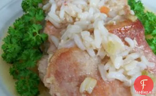 Chuletas de cerdo a la Olla de Cocción Lenta