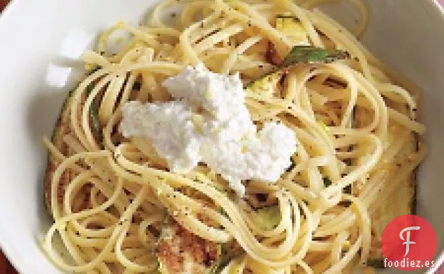 Pasta De Calabacín Con Ricota