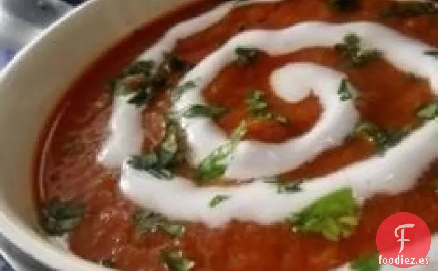 Sopa de Tomate y Albahaca