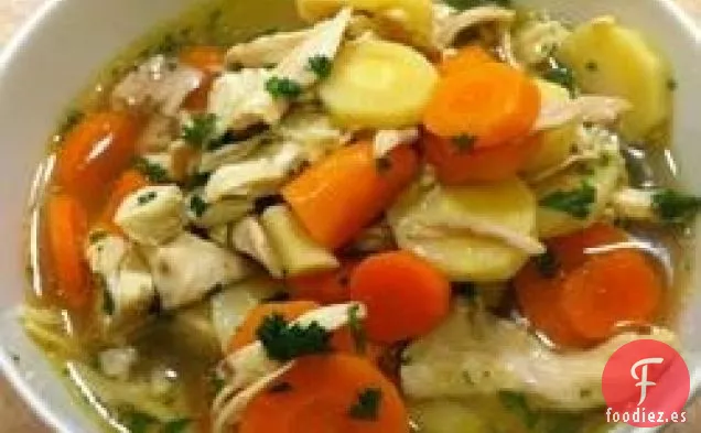 Sopa de Fideos de Pollo Hecha en Casa!
