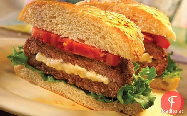 Hamburguesas Rellenas de Queso Feta
