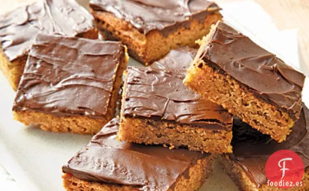 Barras de Mantequilla de Cacahuete y Chocolate