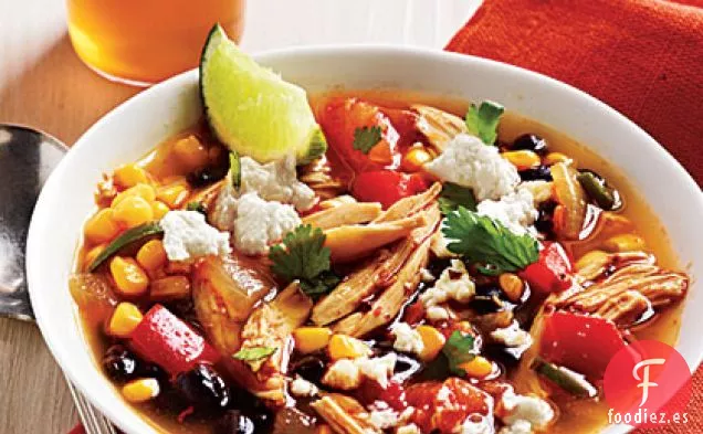 Sopa de Pollo Tex-Mex