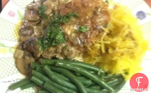 Piccata de Pollo con Champiñones