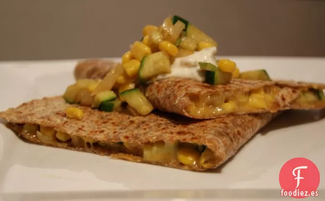Quesadilla de Calabacín y Maíz