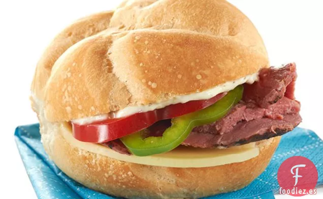 Robusto Sándwich de Carne Asada