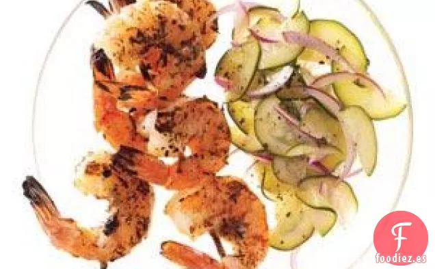 Ensalada De Calabacín Marinado Y Cebolla