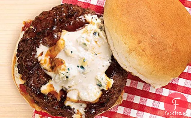 El Ala de Búfalo-Hamburguesa de Queso Azul