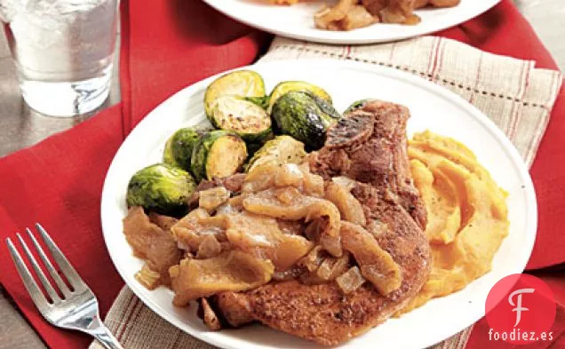 Chuletas de Cerdo con Manzana y Especias