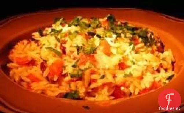 Orzo griego con queso Feta