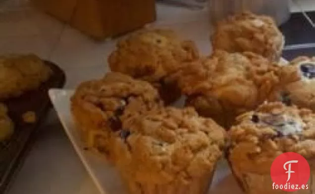 Muffins de Miga de Arándanos