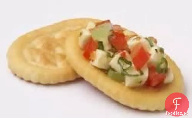 Mozzarella fresca, Albahaca y Tomate en Town House Toppers™