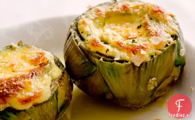 Receta De Alcachofa Con Salsa Brie Al Horno