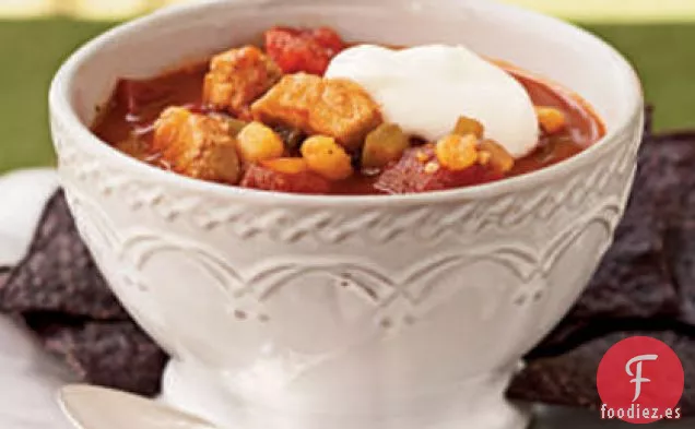 Carne de Cerdo y Chile Hominy