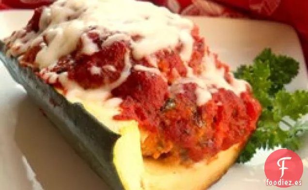 Pastel de Carne Italiano en Botes de Calabacín