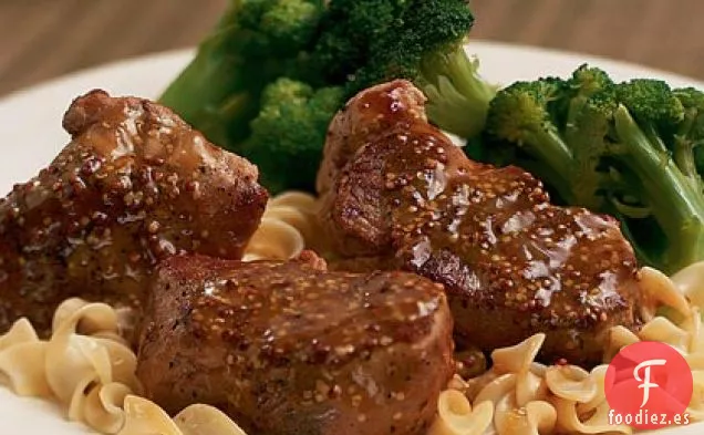 Solomillo de Cerdo con Salsa de Mostaza