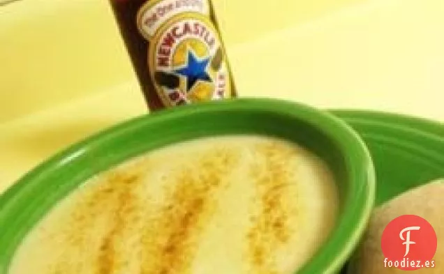 Sopa de Queso con Cerveza Burbujeante