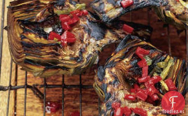 Alcachofas A La Parrilla Con Menta Y Chiles