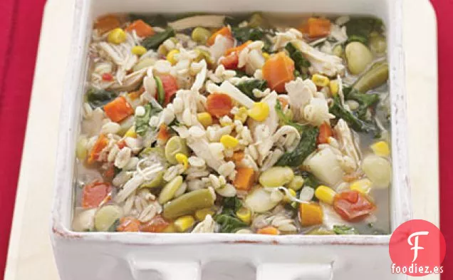 Sopa de Pollo, Verduras y Cebada