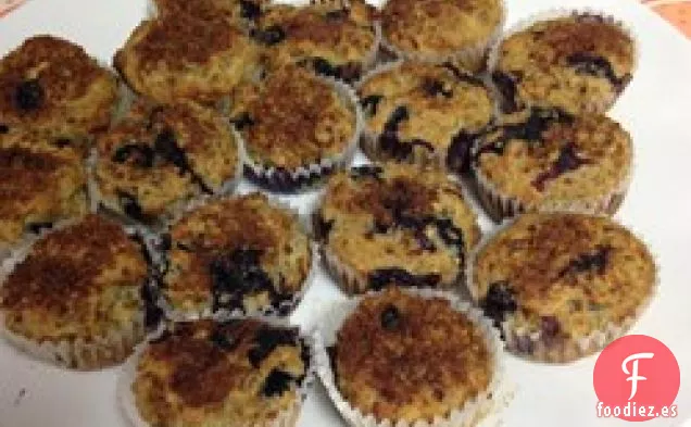 Muffins de Semillas de Chía con Avena y Arándanos