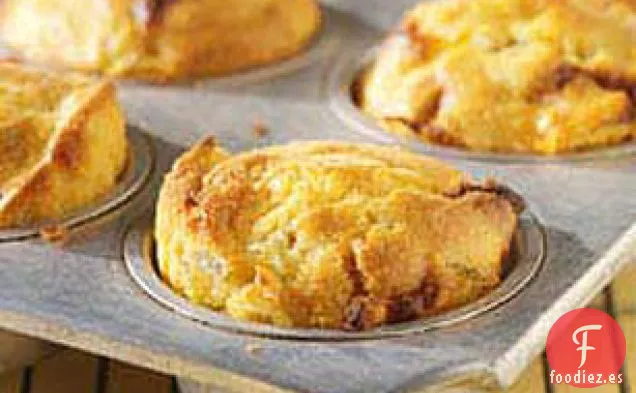 Muffins de Pan de Maíz y Chile con Queso