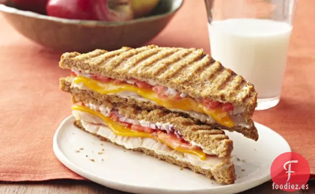 Panini de queso Cheddar de Pavo