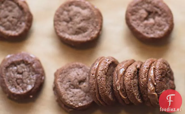 Mini Galletas de Sándwich de Chocolate con Leche