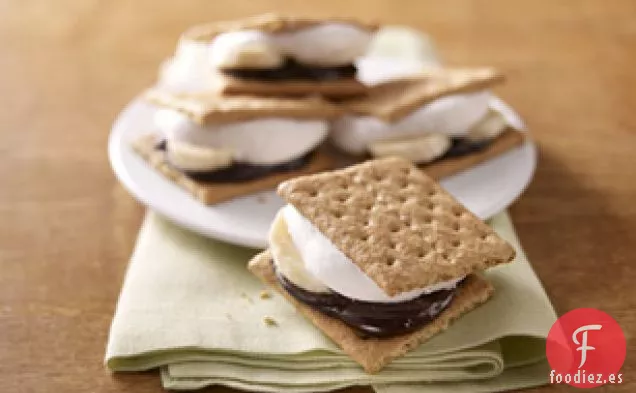 S'Mores de Plátano Cremosos