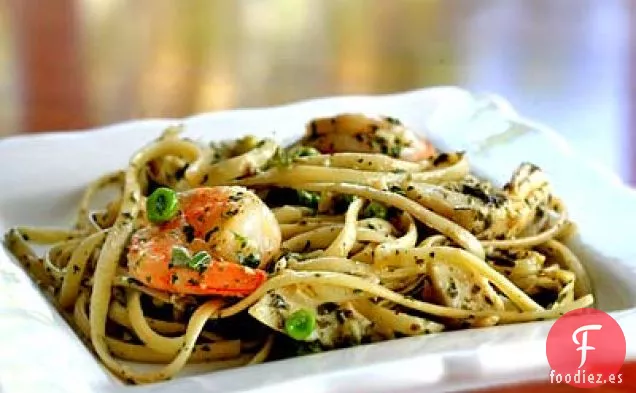 Pasta De Camarones Y Alcachofas