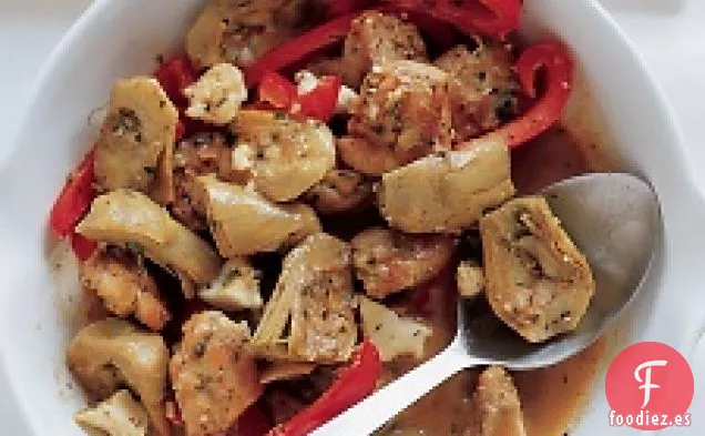 Pollo Con Corazones De Alcachofa