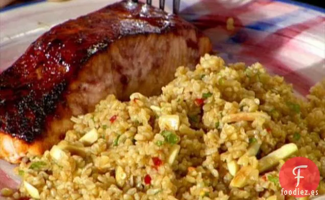 Salmón al Horno con Glaseado de Jengibre y Mora