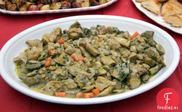 Aginares Me Koukia (alcachofas Y Habas)
