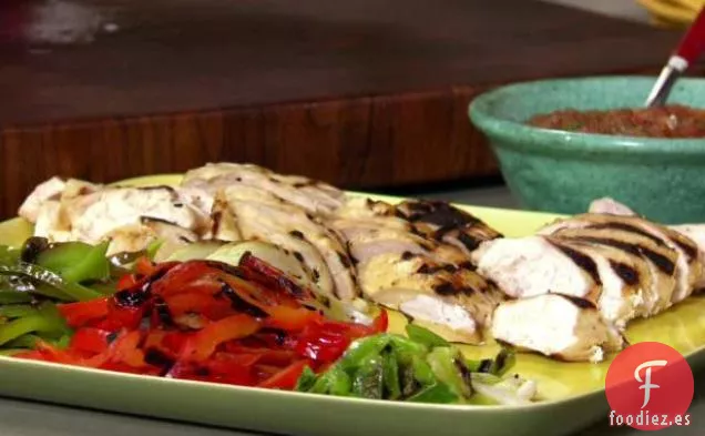 Plato de Fajitas de Pollo a La Parrilla
