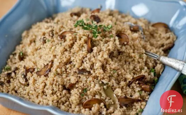 Pilaf de Quinua con Setas Crimini